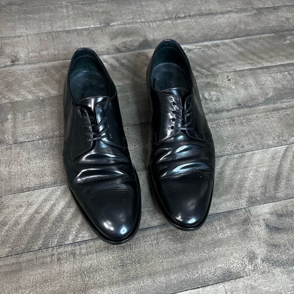 Dior Homme Leather Derby Dress Shoes Sz 10 - Picture 3 of 5